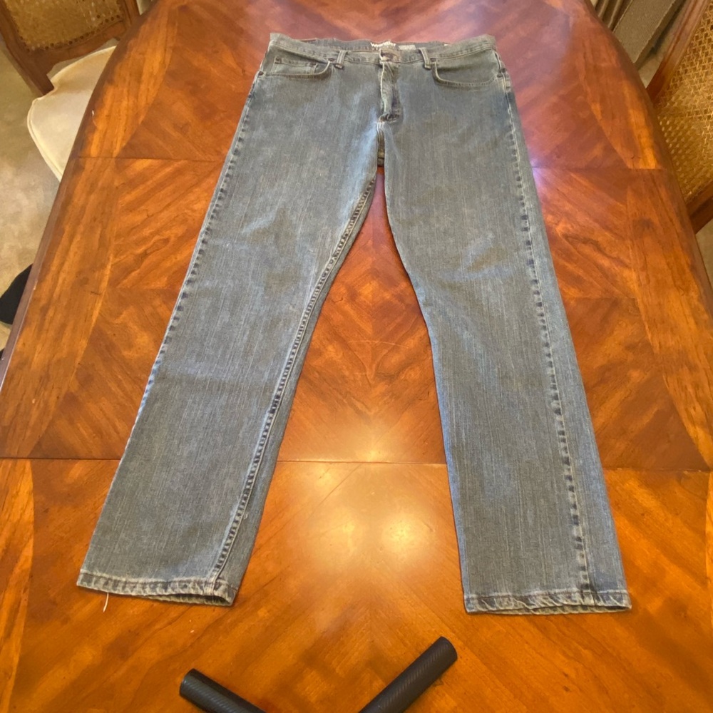 Wrangler Reserve Straight Blue Jeans 36x32